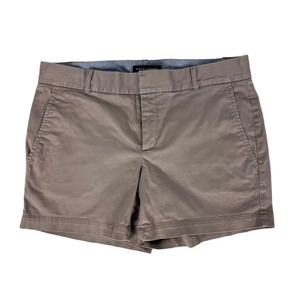 Banana Republic Women's Gray Chino Shorts size 8